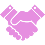 Pastel pink square graphic