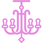 Muted magenta solid color panel