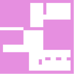 Bright pink square color sample